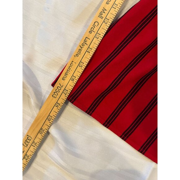 Ladies Top - EUC - Red w Black Striping - Picture 5 of 5